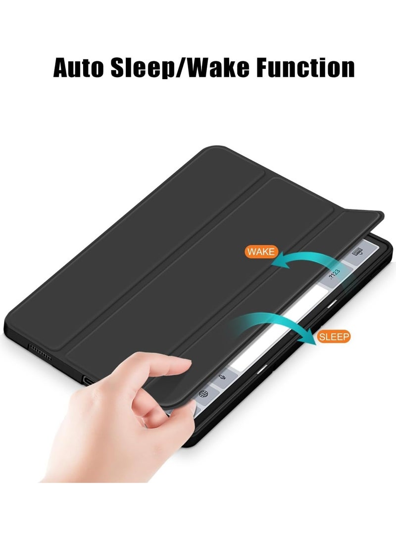 Smart Case Compatible with Lenovo Tab P12/Tab Pad Pro 12.7 Inch Tablet Case, Shockproof Soft TPU Case with Automatic Wake/sleep Magnetic Protection Tablet Cover - Image 3